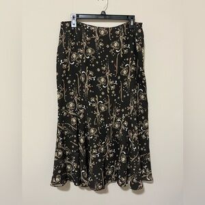 reversible vintage midi skirt